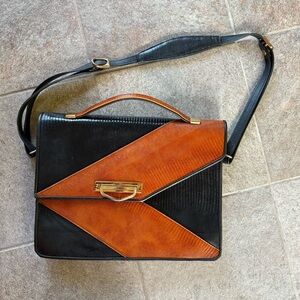 Greg Roche Signed Leather Shoulder Bag/Briefcase • 2008 • Women’s Work + Style